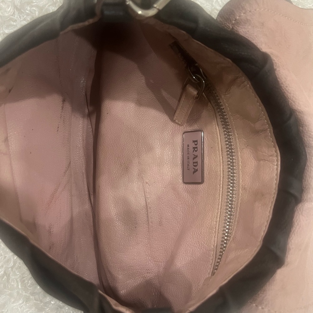 Prada Brown Leather Shoulder Bag - Picture 13 of 16